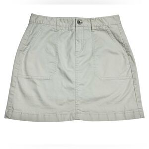 Vineyard Vines Khaki Cotton Mini Skirt with Pockets Size 6 Casual